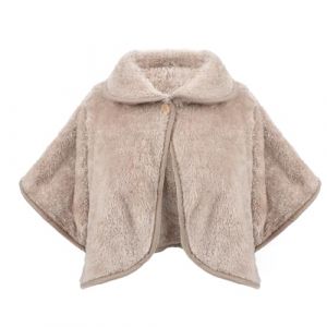 RUIXIA Poncho Chaud pour Femme Cape Courte en Peluche Femme Ch&acirc;le Polaire Hiver avec Boutons Couverture Chaude Cape Ch&acirc;le D'&eacute;paule pour Maison Bureau (RUIXIAMUK, neuf)