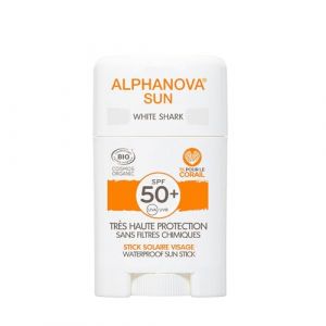 Alphanova Organic Sun Stick Solaire Blanc Bio Spf50+ Visage 12g (EasyPara, neuf)