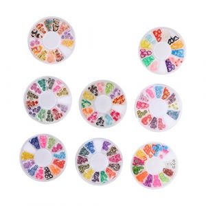 OUNONA Patch P&acirc;te Polym&egrave;re Tranche De Nail Art Aux Fruits Soi-m&ecirc;me Patch De Manucure Nail Art &agrave; Motifs De Fruits Bo&icirc;te De De Manucure Argile Polym&egrave;re (Gustell, neuf)