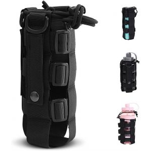 Gexgune Tactique R&eacute;glable Molle Bouteille d'eau Poche Holster Transporteur en Plein Air Militaire Bouteille d'eau Bouilloire Sac Camping Randonn&eacute;e Voyage Kit (Aeryoyo FR, neuf)