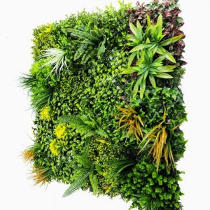 SYNTHAIETIK Lot de 5 Murs Artificiel Mod&egrave;le Jungle La haie Artificielle Jungle en lot est id&eacute;ale pour cr&eacute;er Une Ambiance Tropicale Dense (1M x 1M, 5, Unit&eacute;) (SYNTHAIETIK, neuf)