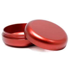 Bo&icirc;te en m&eacute;tal pour Herbes, Pilules et Epices | Anti-odeurs et Imperm&eacute;able | Aluminium M&eacute;tal | Bo&icirc;te de Transport Premium | Bo&icirc;te de Rangement de Tube de Haute Wualit&eacute; | Design &eacute;pur&eacute; (Rouge, 55x23mm) (JSR-Exp&eacute;dition-FR, neuf)