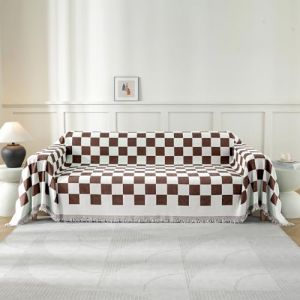 Ystyle Couvre Canap&eacute;, 180x280 CM, Jet&eacute; De Canap&eacute; Grande Taille, Housse De Canap&eacute; 1/2/3/4 Places, Jete De Canape, Universelle Protege Canape, Recouvre Canape Couverture Canape, Caf&eacute; (YSTYLE HOME, neuf)