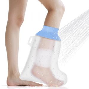 ANOMM Protège Plâtre Pied Adulte, Imperméable Protection Pied Plâtre pour Douche, Réutilisable Sac de Protection Platre, Sac Étanche pour Bandages, Pansements et Fournitures de Soins des Plaies (Dazzlingyyh, neuf)
