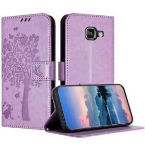 JayModCase Coque pour Samsung Galaxy A310/A3 2016, Coque Portefeuille Housse Cuir avec Porte Cartes et b&eacute;quille Fermeture magn&eacute;tique &Eacute;tui pour Samsung A310 - Violet Clair (HXM STORE - EU, neuf)