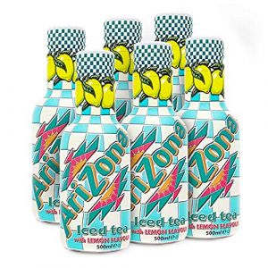 AriZona - Iced Tea - Lemon - 500ml (Pack of 6) (Hellowcost Europe, neuf)