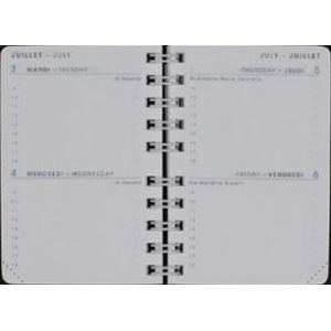 Agenda Moderne - 1 Recharge Agenda Bi-Journalier de Janvier 2025 à Décembre 2025 - INT 83 10/2 - Format 7 x 10 cm - 2 Jours/Page (KoolForYou, neuf)