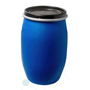 AUDE Plastique - FUT/Bidon 60 litres Bleu &agrave; Ouverture Totale (1) (Aude Plastique, neuf)