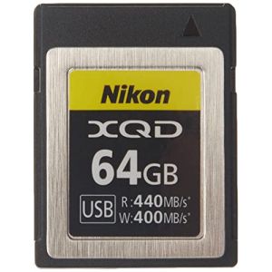 Nikon Carte m&eacute;moire Professionnelle XQD 64 Go (jusqu'&agrave; 440 Mo/s en Lecture et Jusqu&rsquo;&agrave; 400 Mo/s en &eacute;criture), Compatible Hybride Z 6II, Z 6, Z 7II, Z7, Reflex D6, D5, D850, D500 (IGLM STORE FR, neuf)
