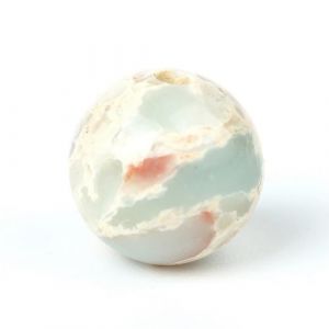 Lot de 100 perles rondes en pierre naturelle de 6 mm - Jaspe imp&eacute;rial azur - Perles de gu&eacute;rison &eacute;nerg&eacute;tique - Taille du trou : 1 mm - Perles lisses pour fabrication de bracelets, colliers, boucles (ACYUNLEI, neuf)