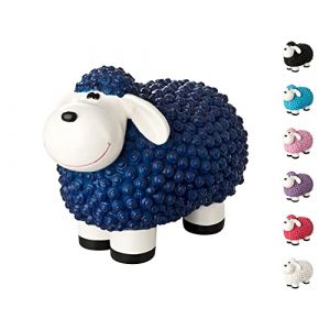 VERDOBA Mouton en Résine, Statue Animal Extérieur, Déco Jardin Animaux, Decoration Exterieur (Bleu) (incubado, neuf)
