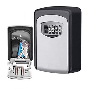 CDC DIGI Boite a Clefs avec Code à 4 Chiffres, Boîte à Clés Murale, Boite à Clefs étanche et Antirouille, Boîte à Clés Robuste, Alliage de Zinc, pour Maison Garage Airbnb, Gris (shanghaichengbaisongmaoyiyouxiangongsi, neuf)