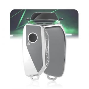 LELNOOS Coque Cl&eacute; Voiture, Silicone &Eacute;tui Cle Etui Clef Protecteur Cache Cles pour BMW S&eacute;rie 1 2 5 X1 U11 X2 U10 X3 X5 X6 X7 XM IX ix1 ix2 i4 i5 i7 F70 F40 U06 G05 G61 G70 520 218d 220i 550e M Sport (LELNOOS, neuf)