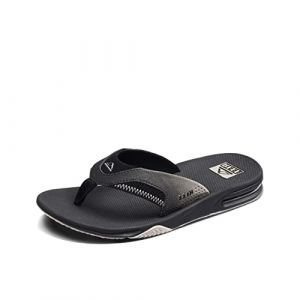 Reef Fanning Tongs pour homme, soutien de la voûte plantaire, semelle extérieure durable, résistantes à l'eau, avec décapsuleur intégré, 42 EU (Sir126, neuf)