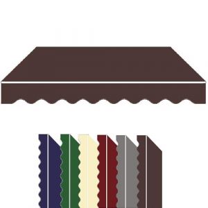 ZYXQQJ Tissu De Remplacement pour Auvent De Terrasse 250×200 300×250 350×300 500×300cm Toile De Rechange Store Banne Auvent De Fenêtre(Coffee,6.5x5ft/200x150cm) (High quality Curtains, neuf)