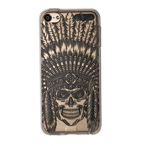 NOVAGO Compatible avec iPod Touch 7/6 / 5 (7&egrave;me, 6&egrave;me et 5&egrave;me G&eacute;n&eacute;ration) - Coque de Protection Souple en Silicone Gel Transparent avec Motif Imprim&eacute; en Relief - Indien (NOVAGO-Vendeur PRO fran&ccedil;ais, neuf)