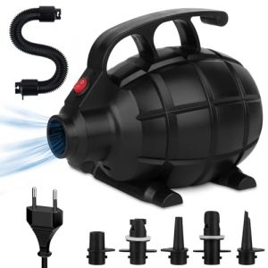 LYPPUL Pompe à Air Électrique, 600W Gonfleur Électrique, Pompe Electrique avec 5 Buses, 2 en 1 Gonfleur/Degonfleur pour Matelas Gonflable, Matelas Camping, Sofa Gonflable (DongGuanShi LeYu ShangMao YouXianGongSi, neuf)