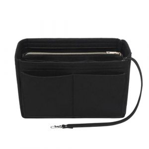 lumanothy Organisateur de sacs &agrave; main avec plusieurs poches, en feutre Longchamp, organiseur pour longchamp, polene, mommy, sac de courses, noir, taille L (Onesd, neuf)