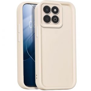 GOGME Coque pour Huawei Honor 200 Smart, Housse de Protection Int&eacute;grale en Silicone TPU Doux, &Eacute;tui Antichoc Anti-Poussi&egrave;re - Blanc (KERUN EU, neuf)