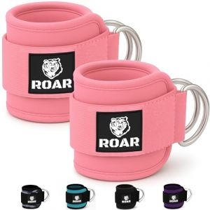 Roar&reg; Chevill&egrave;res poulie, 2 bracelets de cheville pour gym, chevill&egrave;re pour machine &agrave; poulie (N&eacute;opr&egrave;ne) (PR VICUS, neuf)