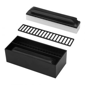 APOMOONS Éponge à Barbe avec Boîte de Rangement, Éponge de Nettoyage de Barbe Réutilisables, Éponge Nettoyante pour Hommes, Ramasse Poil Barbe Lavabo (xinzemei, neuf)