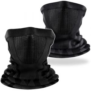 ENONEO Cache Cou Homme Femme Sport Cagoule Moto Tour de Cou Polaire Balaclava Hiver Running Cache Cou Ski Coupe-Vent Respirant Masque Femme Cagoule Velo VTT Running Bandana Nez Ski (ENONEO, neuf)