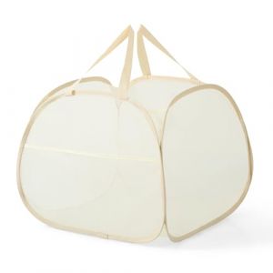 KIAYOO Panier &agrave; Linge Pliable, Corbeilles &agrave; Linge Pop Up Laundry Baskets Sac &agrave; Linge,Paniere a linge sale avec Manipuler pour Salle de bain Chambre &agrave; coucher Buanderie Chambre d'enfant Voyage, Beige (KIAYOO, neuf)