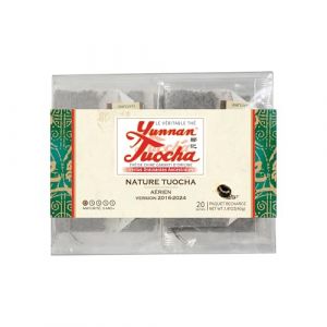 Yunnan Tuocha – Thé Tuocha 100% Naturel - Régule le Cholestérol & Drainant –20 Sachets - 40g - Origine Yunnan Garantie(Aérien-Version Supermarché) (ZOUJI TUOCHA, neuf)