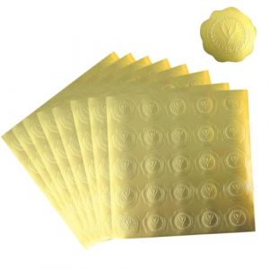 NTRUXZP Autocollants de Sceaux d'Enveloppe de Coeur,200pcs Autocollants de Sceaux, Étiquettes de Sceaux de Relief Auto-Adhésives, Motif de Fleur pour Invitation de Mariage Cartes de Voeux (FANG XILONG DE SHOP, neuf)