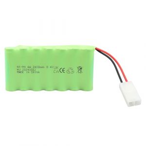 Batterie Rechargeable MXJFYY 8,4 V 2400 mAh NI-MH avec Connexion KET 2P, Batterie AA RC pour Voiture RC, Char RC, Bateau RC, &eacute;clairage, Outils &eacute;lectriques, appareils &eacute;lectrom&eacute;nagers (TRENTINO, neuf)