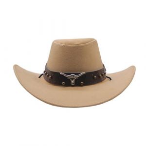 G&eacute;n&eacute;rique Chapeau Femme Paille Western Chapeau Homme Country Mexicain Feutrine Femme Paille Pliable Far West Cowboy Femmes Chapeaux de Deguisement pour Adultes Cowgirl Noir (IHUAE, neuf)