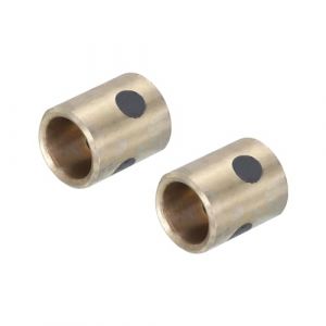 QUARKZMAN Lot de 2 Roulements &agrave; Manchon, Al&eacute;sage de 6 mm, OD 8 mm, Hauteur de 10 mm, Bagues Sans Huile Envelopp&eacute;es en Laiton Graphite, Manchon Roulement Lubrifiant Sans Huile JDB (QUARKZMAN, neuf)