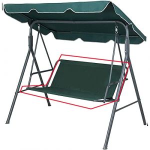 Housse de Si&egrave;ge de Jardin pour Balan&ccedil;oire de Jardin, Housse de Chaise de Jardin Couvre-si&egrave;ge Swing, 2 et 3 Places (Vert, 127 * 48 * 52cm) (Rosyfine, neuf)