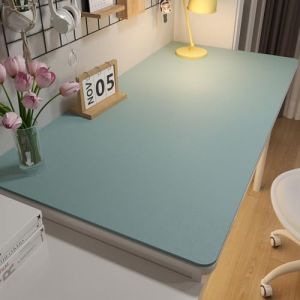 BESTORI Tapis de Bureau en Cuir PU Tapis de Souris Antid&eacute;rapant Imperm&eacute;able Sous Main Bureau pour Le Bureau et La Maison Bleu, 60 x 140 cm (Kalua EU, neuf)