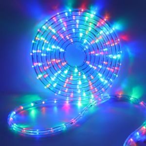 HEGEHE Tube lumineux à LED Extérieur, 36leds/m Tubes Lumineux Etanche IP65 Guirlande LED Tuyau Bande lumineuse pour jardin,fête,Noël,Clôture,Cour,Décoration éclairage (Multicolore, 50M) (DEJOB2019, neuf)
