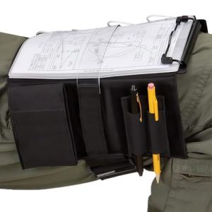Planchette De Genou Pilote | Bureau Portatif Avec 7 Cases Sangle De Jambe R&eacute;glable Pour Le Genou - Bloc-notes &Eacute;crire Avec Support Rigide Et Clip | Pour Manuels Cartes De (dingenmin, neuf)