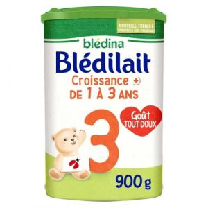 BLEDINA Bl&eacute;dilait Lait de croissance en poudre 12/36 mois 900 g (loisirs67, neuf)