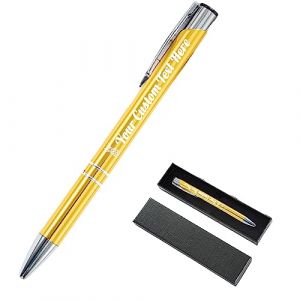 Dhykeran stylos &agrave; bille personnalis&eacute;s nom de l'entreprise Logo imprimer du texte sur des stylos pour un cadeau de remise de dipl&ocirc;me d'anniversaire (Tentoper Official Store, neuf)