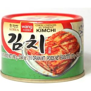 WANG Kimchi en conserve (chou chinois pimenté) 160g (Lot de 6 boîtes) (Bo Time - Direct Fabricant, neuf)