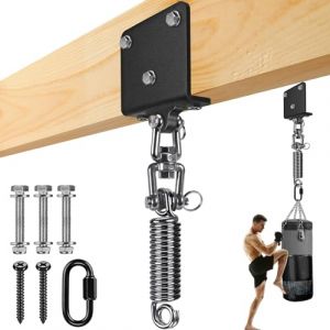 BeneLabel Support de Sac de Frappe, Fixation Poutre pour Sac de Boxe Suspension Crochet Lourd pour Accélérer l'exercice Entraînement Muay Thai Balançoire Hamac, Pivotant 360 avec Rssort (besthouse, neuf)