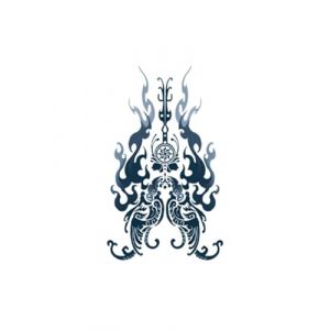 Tatouage temporaire de parfum Totem de feu, autocollant r&eacute;aliste de festival de musique, autocollant de couleur, imperm&eacute;able, pour hommes et femmes (CHJWEIHHERT, neuf)