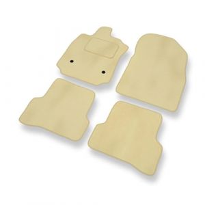 Mossa Tapis de Sol Velours adapt&eacute; pour Renault Captur (2013-2019) - Premium Tapis de Voiture - Beige 1 (eMOSSA, neuf)