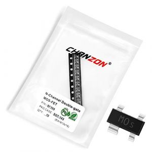 Chanzon 10 pi&egrave;ces BF998 SOT-143 N-Channel Double-gate SiC MOSFET Transistor 30mA SMD (Chanzon FR, neuf)