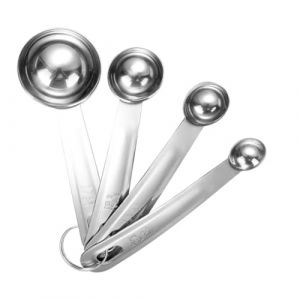 EYVRPAU 4 pi&egrave;ces Cuill&egrave;re Doseuse Caf&eacute;, Cuill&egrave;re De Mesure De Caf&eacute; en Acier Inoxydable, Mesure, Doseur Proteine, Cuillere a The Long Manche pour Caf&eacute;, Lait en Poudre, Poudre (puertaoqishangmaoyouxiangongsi, neuf)