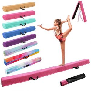 SportBob Poutre Gymnastique Pliable 300 cm, Poutre de Gymnastique Entra&icirc;nement Portative pour Enfants et Adultes, Poutre d'equilibre vec Sac de Transport, pour d&eacute;butants et Gymnastes Professionnels (chunshengwu, neuf)