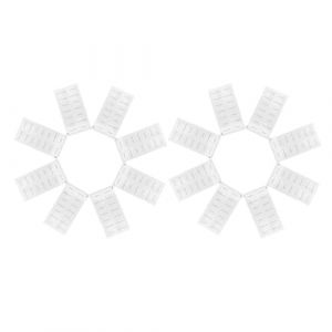 IWOWHERO 20 Autocollants &Eacute;tiquettes Autocollantes pour Flacons de Shampoing et Cosm&eacute;tiques, Pvc R&eacute;sistant, Format Voyage, &Eacute;tiquettes Repositionnables pour Salle de Bain et Organisation (Langeriy, neuf)