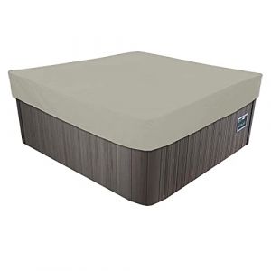 YIJIEHH Housse De Protection Carrée Imperméable en Tissu Oxford 420D pour Spa Extérieur,Bache pour Bain À Remous Carrée De Jardin, Imperméable, Anti-poussière Et Résistante Aux UV-Beige||231x231x30cm (shangmaodian(Livraison rapide en 7 à 14 jours), neuf)