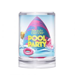 Beautyblender Pool Party Éponge à Maquillage - Éponge durable pour fond de teint avec application précise. Idéale pour un fini impeccable. Design attrayant en rose et bleu. (MDV Europe, neuf)