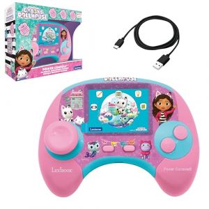 Lexibook, Gabby et la Maison Magique, Power Console®, Console de Jeux éducative bilingue FRANÇAIS/Anglais avec 100 activités, Écran Couleur, JCG100GDHi1 (Bargainmax Ltd, neuf)