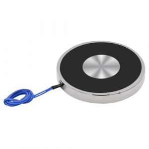 Électroaimant DC 12V 200N 44LB / 20Kg Ventouse de maintien d'aspiration Électro-aimant rond Cylindre de levage magnétique 70x10mm (Uxney -FR, neuf)